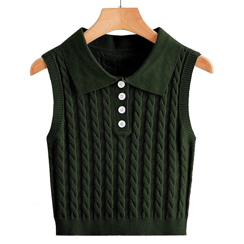 Damen Stricktop mit Kollo Drune