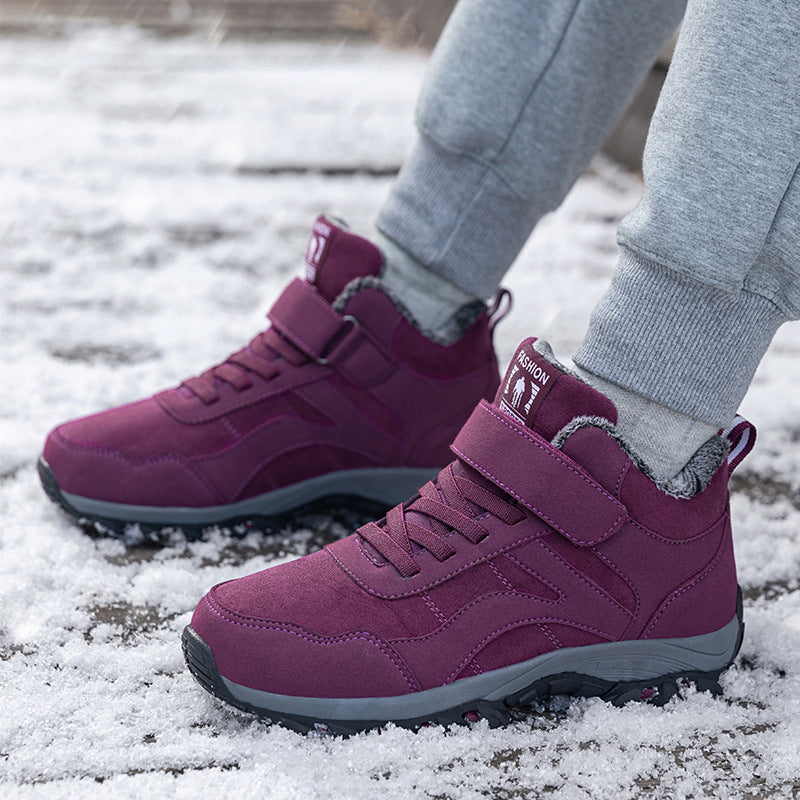 Damen isolierte Wanderschuhe mit rutschfester Sohle und praktischer Klettverschlusslösung Drune