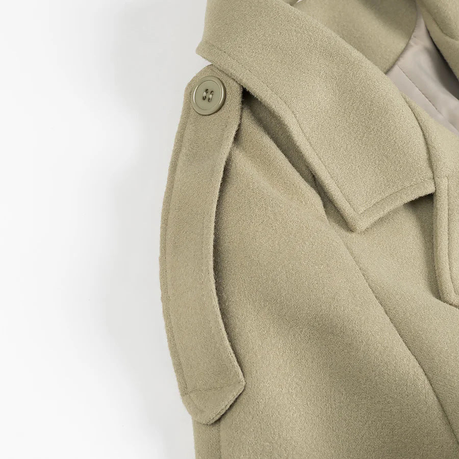 Damen Trenchcoat mit doppelter Knopfleiste und praktischem Gürtel Drune