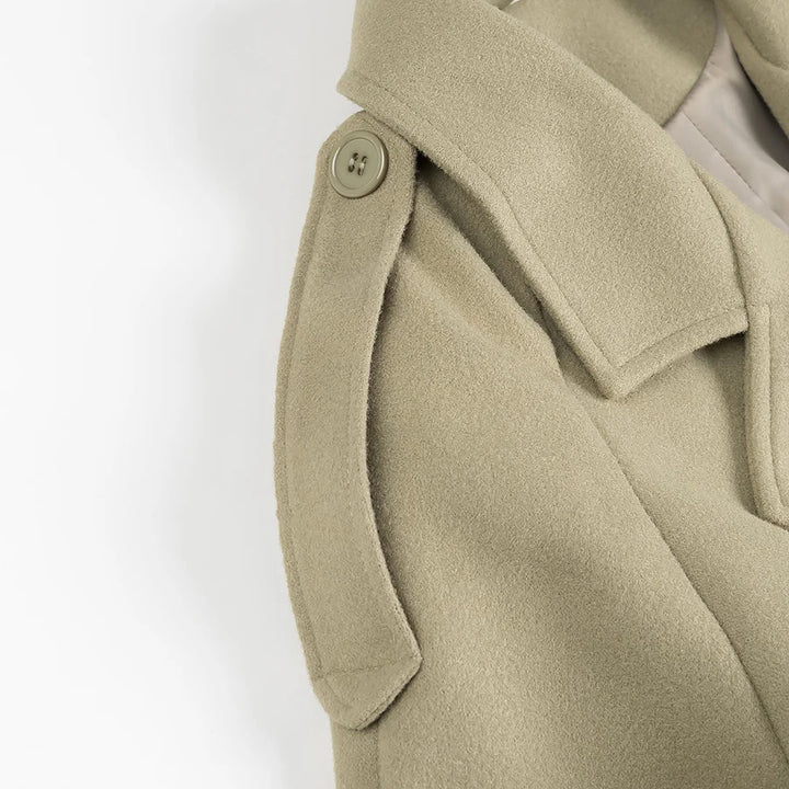 Damen Trenchcoat mit doppelter Knopfleiste und praktischem Gürtel Drune