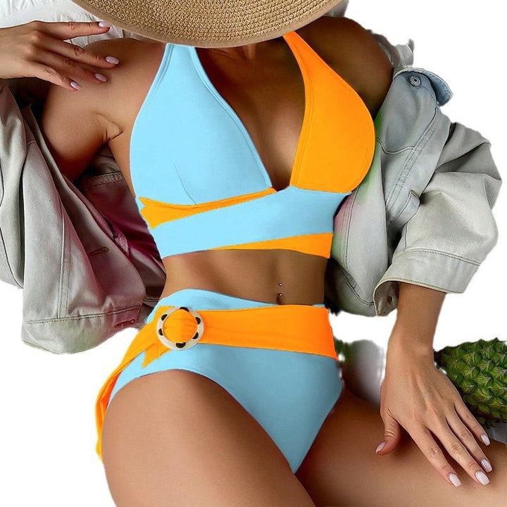 Damen Triangel-Bikini mit modischem Gürtel Drune