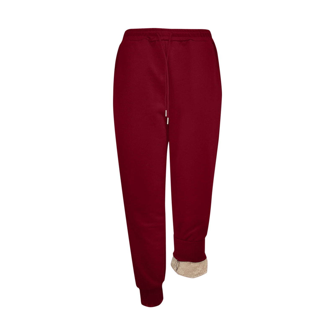Damen Sportliche Jogginghose mit weichem Innenfutter und elastischem Bund Drune