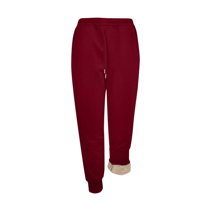 Damen Sportliche Jogginghose mit weichem Innenfutter und elastischem Bund Drune