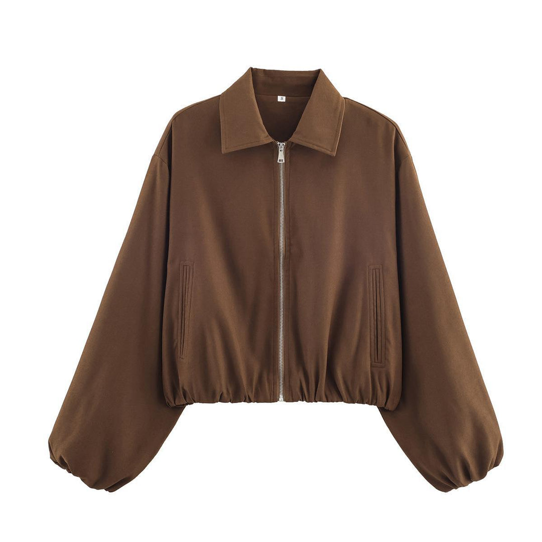 Damen Übergangsjacke mit lässigem Schnitt und elastischen Bündchen Drune