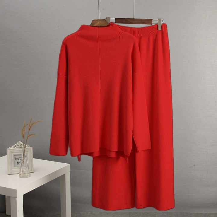 Damen Elegantes Strickensemble mit weitem Schnitt Drune