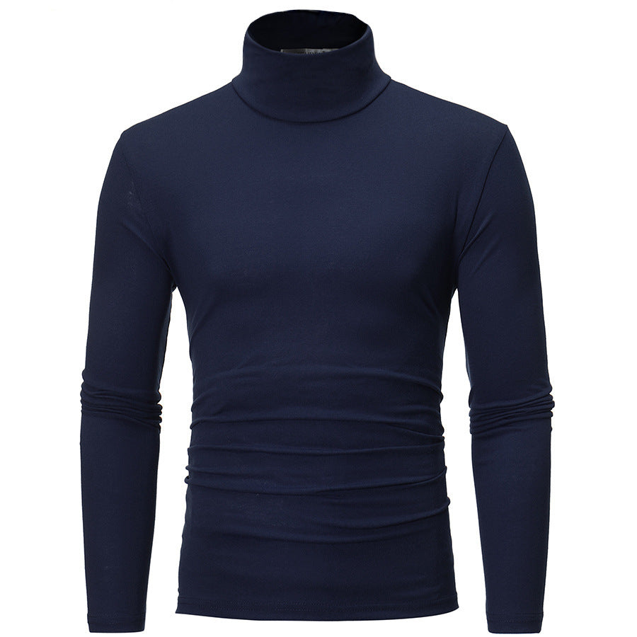 Herren eleganter Rollkragenpullover aus bequemen Stretchmaterial Drune