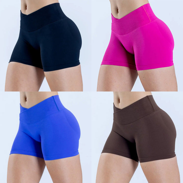 Damen Sportliche Shorts mit hohem Bund und figurformendem Schnitt Drune