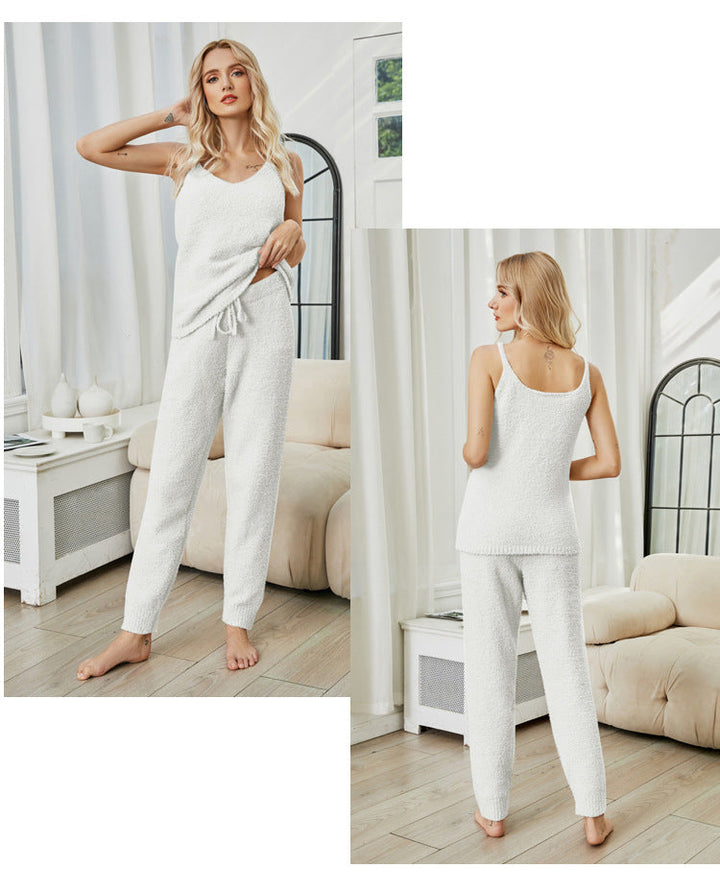 Drune | Fleece Strick-Top Pyjama-Set