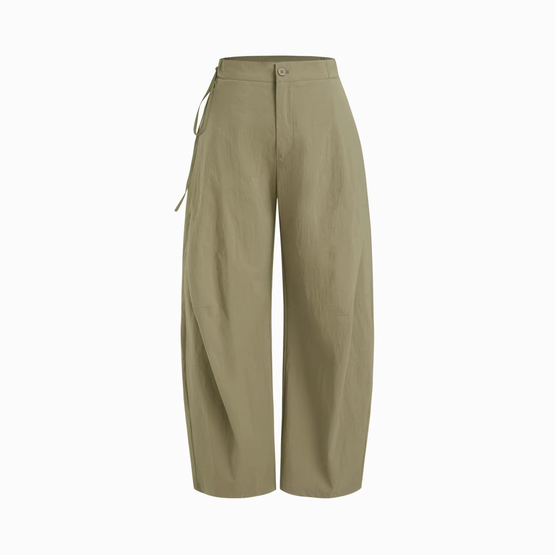 Damen lässige Culotte-Hose mit elastischem Bund und praktischen Seitentaschen Drune