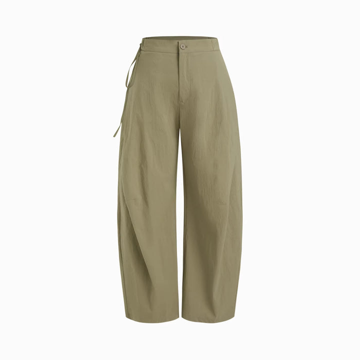 Damen lässige Culotte-Hose mit elastischem Bund und praktischen Seitentaschen Drune