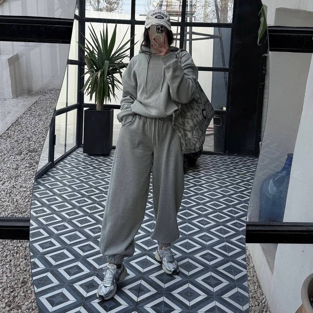 Damen entspannter Oversized Jogginganzug Drune