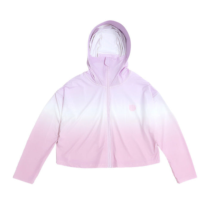 Damen nan leichte Kinder-Sonnenschutzjacke mit Kapuze Drune