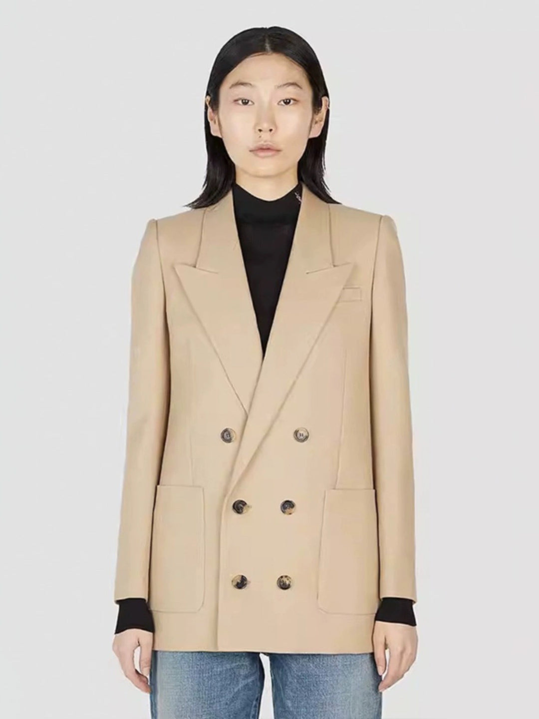Damen Doppelt abgestimmter Blazer Drune