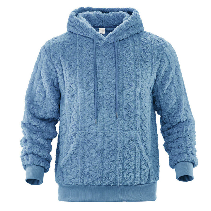 Damen Kuscheliger Fleece-Hoodie mit Strukturmuster Drune