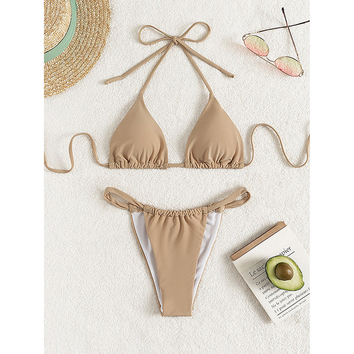 Damen Triangel-Bikini mit verstellbaren Trägern und elegantem Schnitt Drune