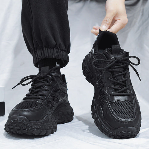 Damen Atmungsaktive Sportschuhe mit stoßdämpfender Sohle und ausgeprägtem Profil Drune
