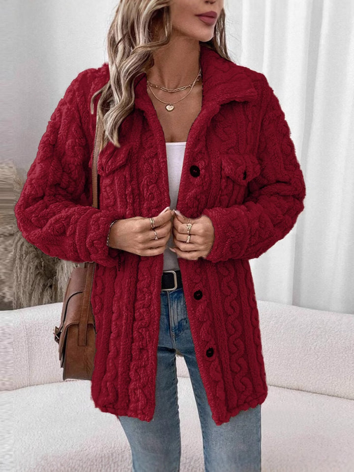 Damen Strickjacke mit strukturierter Oberfläche Drune
