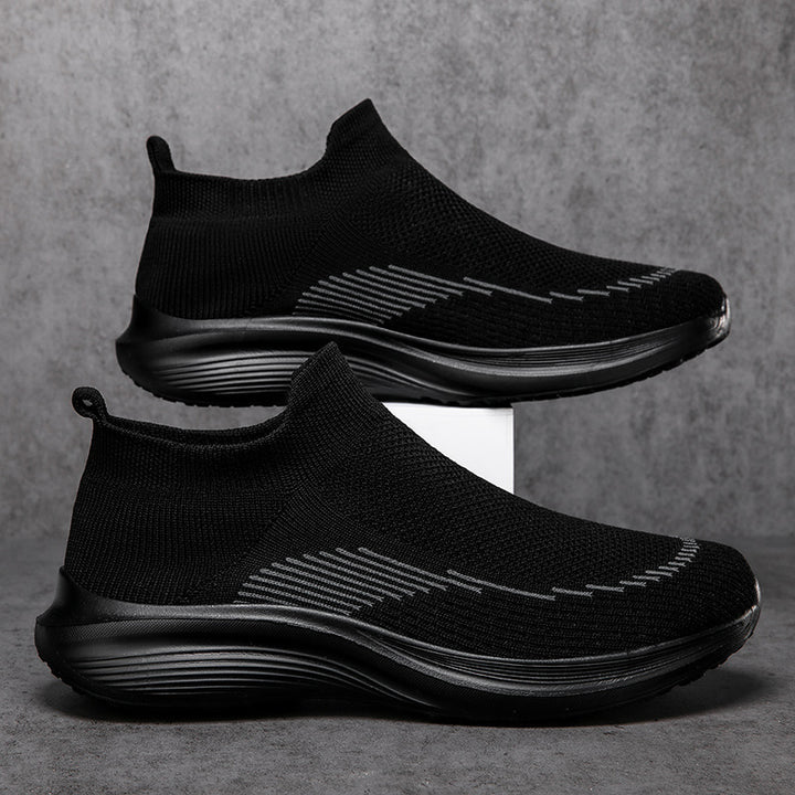 Herren nan sockenähnliche Strick-Sneaker mit nahtlosem Obermaterial und stoßdämpfender Sohle Drune
