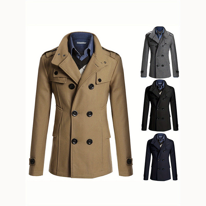 Damen Modischer Trenchcoat mit asymmetrischem Schnitt und praktischen Taschen Drune