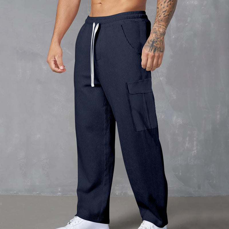 Herren Cargo-Jogginghose mit praktischen Seitentaschen und elastischem Bund Drune