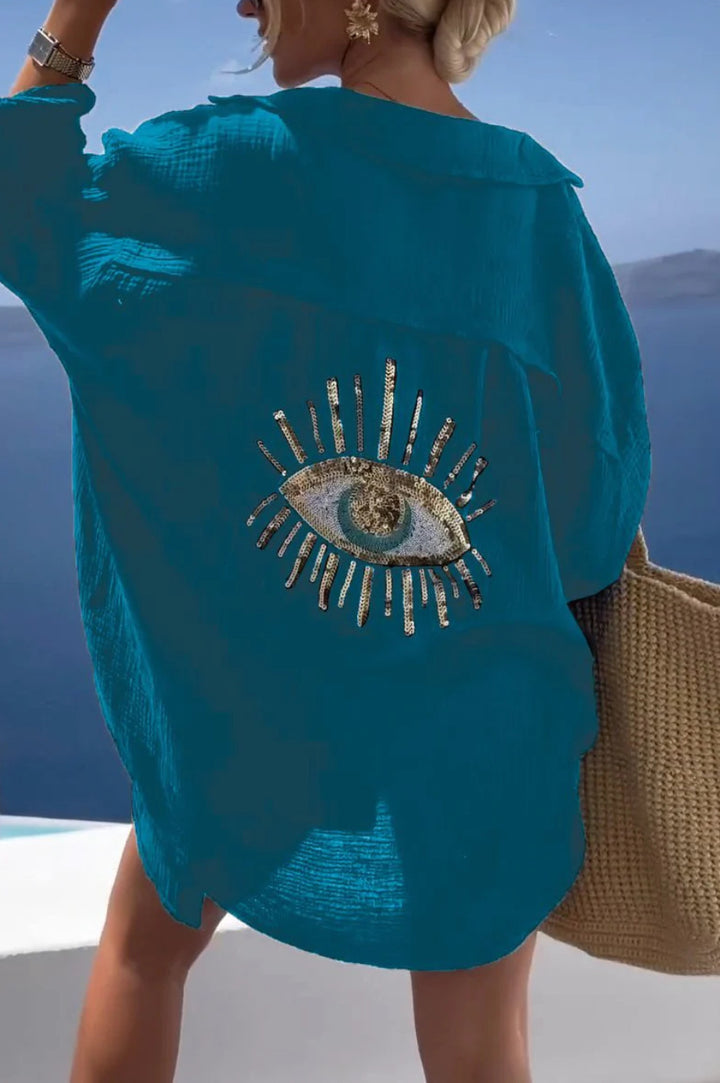 Damen lässige Strandbluse Drune