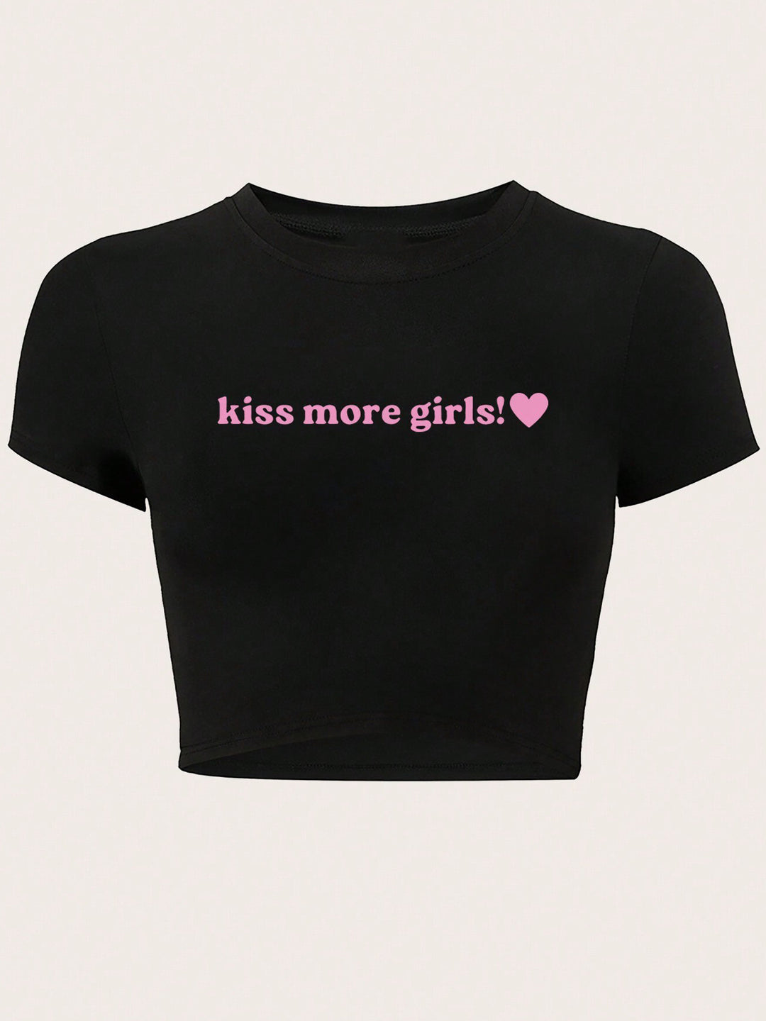 Damen Crop-Top mit auffälligem Schriftzug Drune