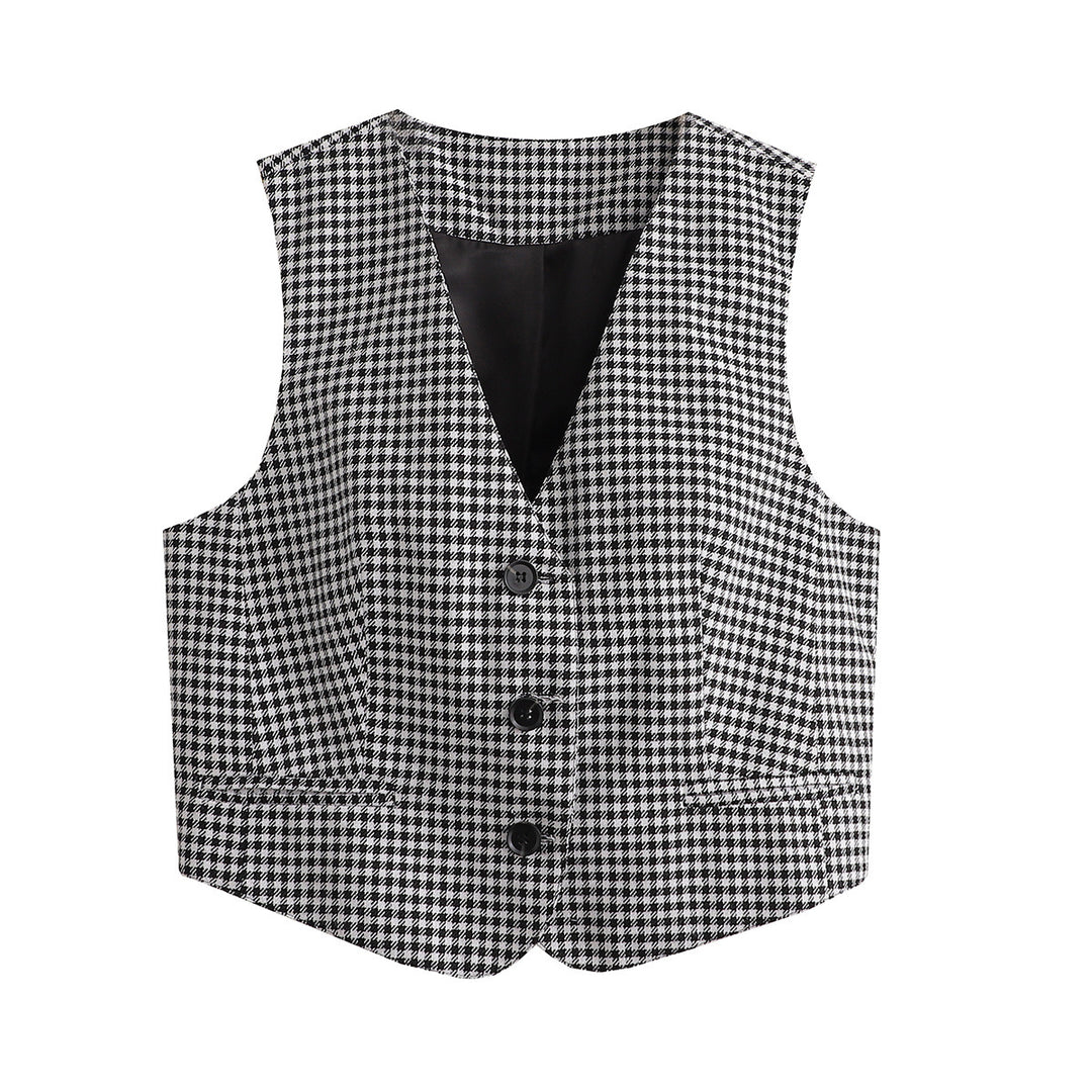 Damen Elegante Taillierte Weste Drune