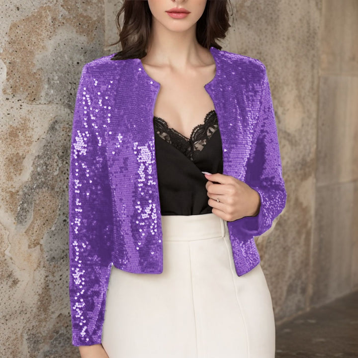 Damen Paillettenjacke im modernen Schnitt Drune