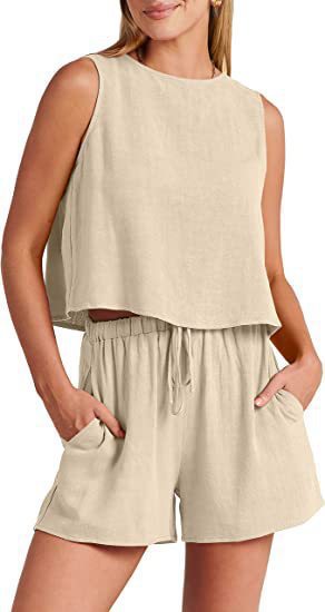 Damen Bequemes Jumpsuit mit weitem Schnitt und praktischen Taschen Drune