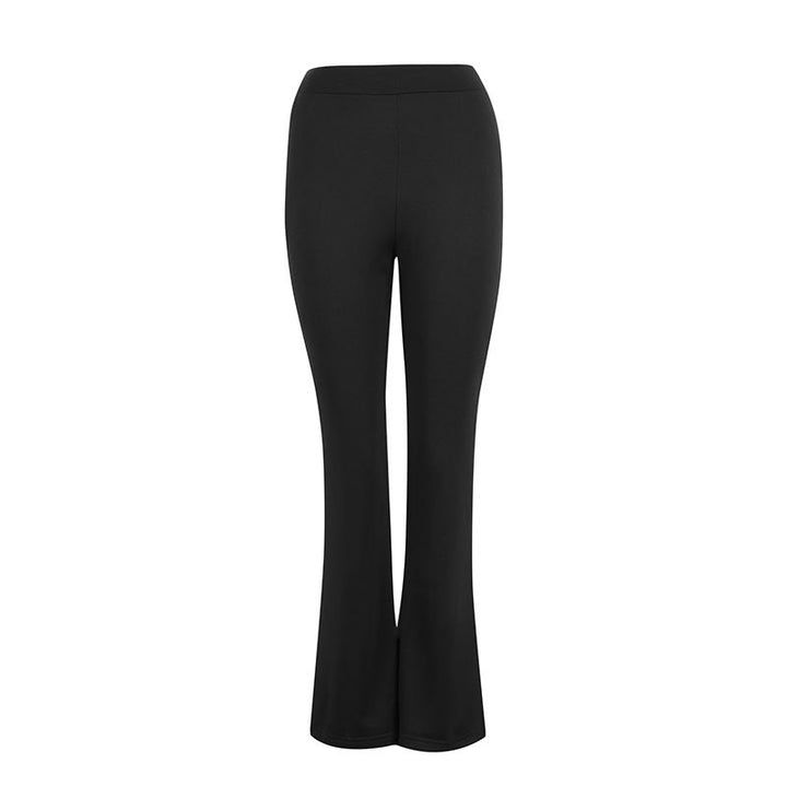 Damen elegante Flared-Hose aus flexibler Mikrofaser Drune