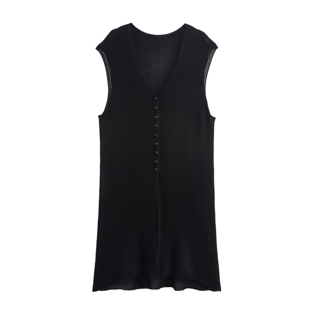Damen Longcardigan mit Gürtel und Knopfleiste Drune
