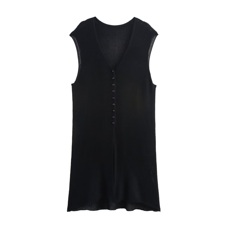 Damen Longcardigan mit Gürtel und Knopfleiste Drune