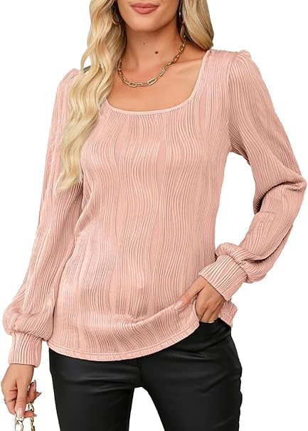 Damen trendiges, gestreiftes Blusenoberteil Drune