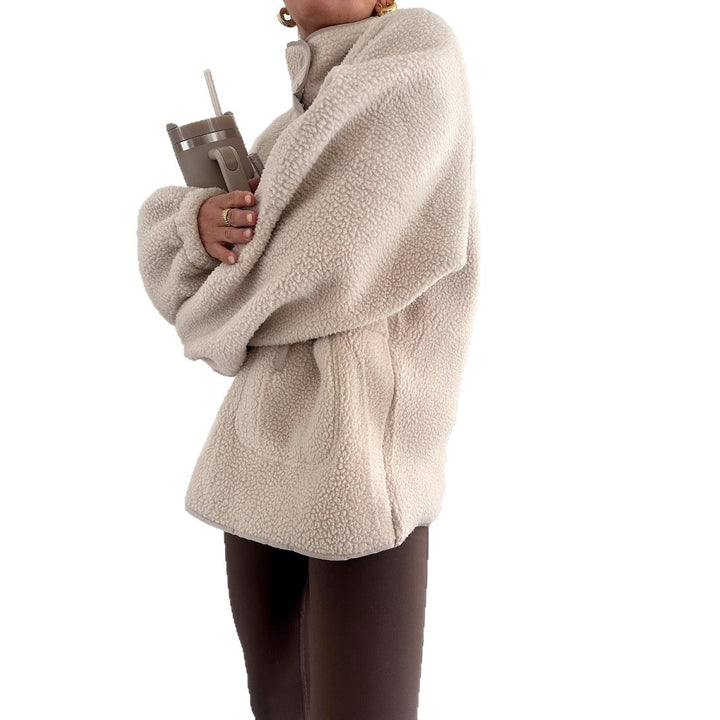 Damen Oversized Fleecejacke Drune