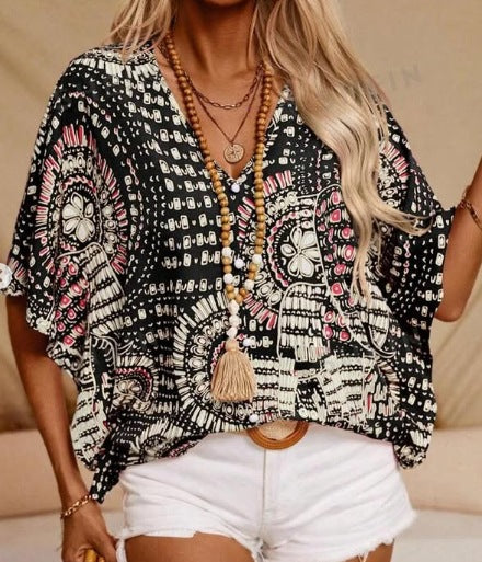 Damen Leichte und lässige Sommerbluse Drune