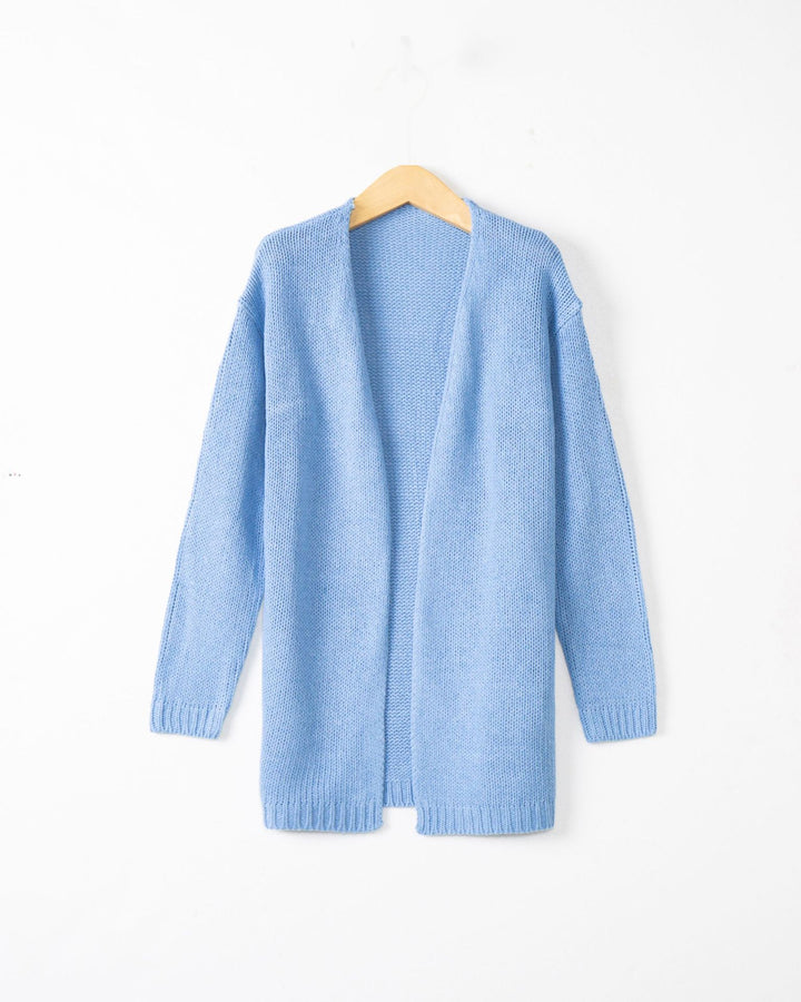 Damen Offene Strickjacke mit lässigem Schnitt und Taschen Drune