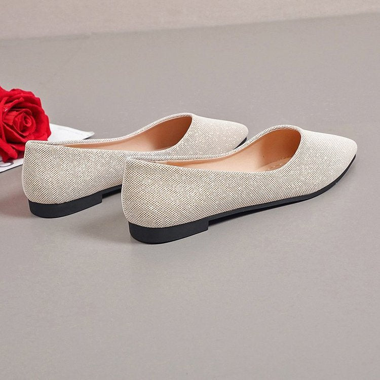 Damen elegante Ballerinas mit schickem Obermaterial und komfortabler Sohle Drune