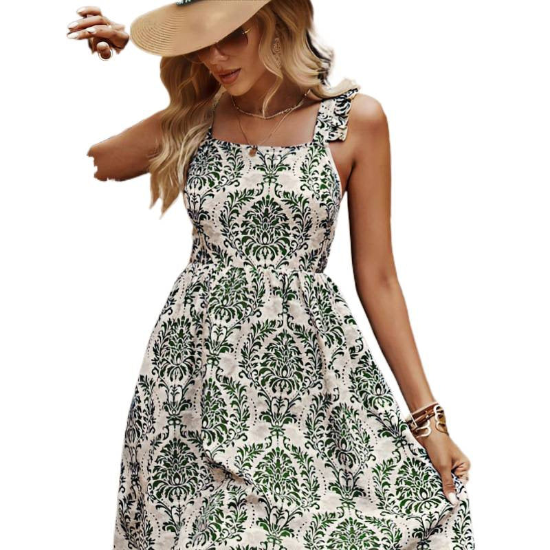 Damen Sommerliches Etuikleid mit floralem Muster und elegantem Schnitt Drune