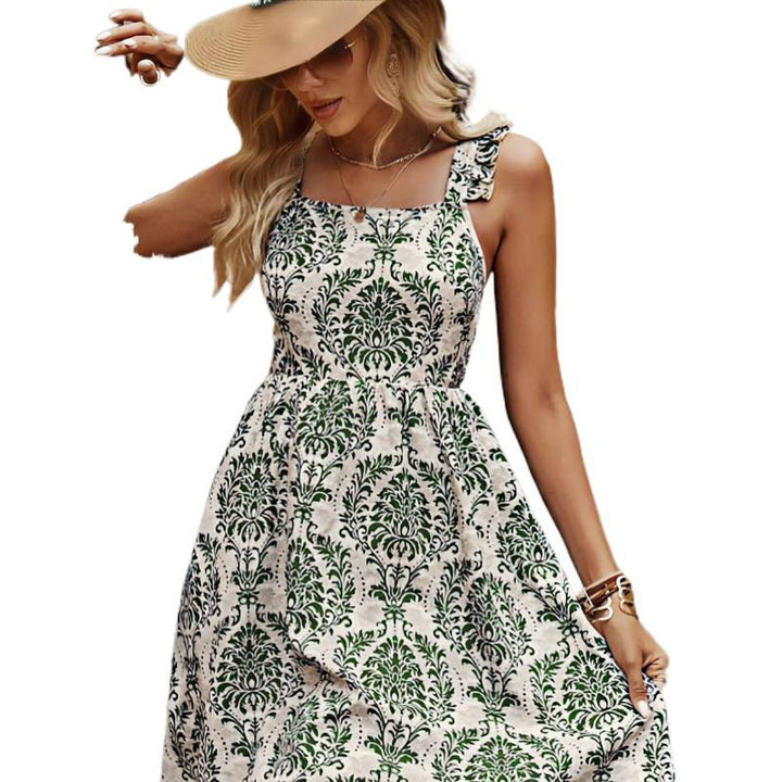 Damen Sommerliches Etuikleid mit floralem Muster und elegantem Schnitt Drune