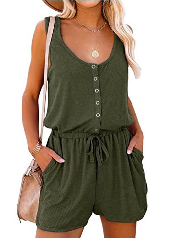 Damen Freizeit Button-Up Overall Drune