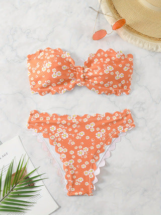 Damen Bikini-Set mit floralem Muster Drune