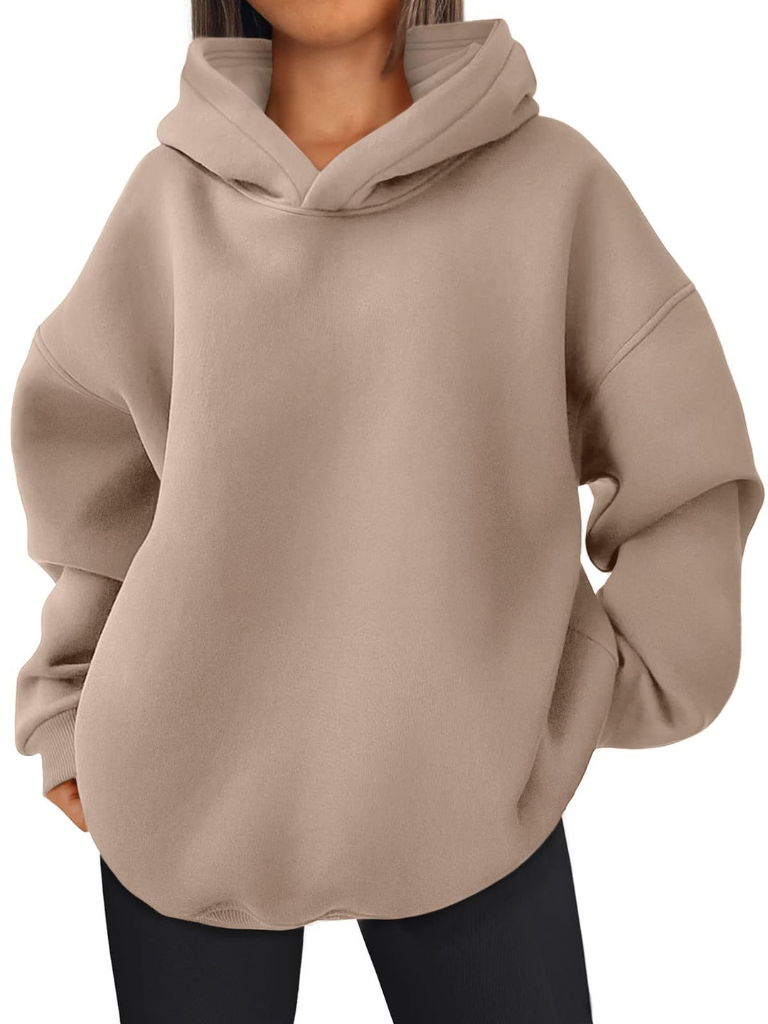Damen Oversized Bequemer Pullover Hoodie Drune