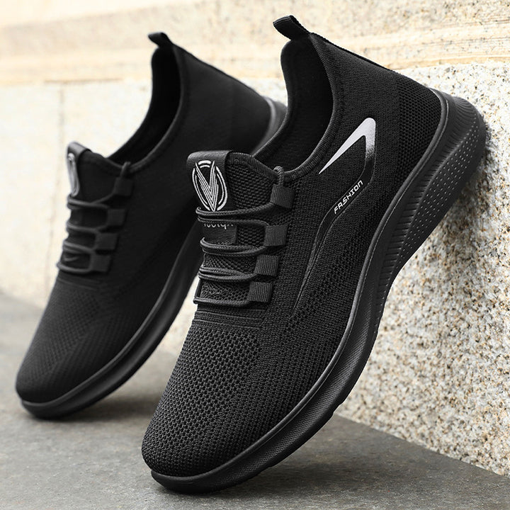Herren nan atmungsaktive Strick-Sneaker mit sockenähnlichem Schaft und flexibler Komfortlaufsohle Drune