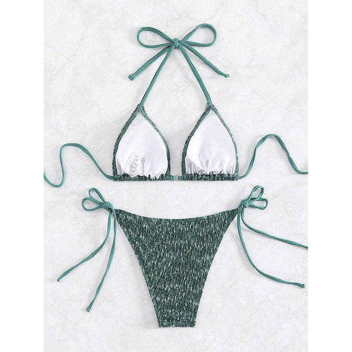 Damen Triangel-Bikini mit verspieltem Knotendesign Drune