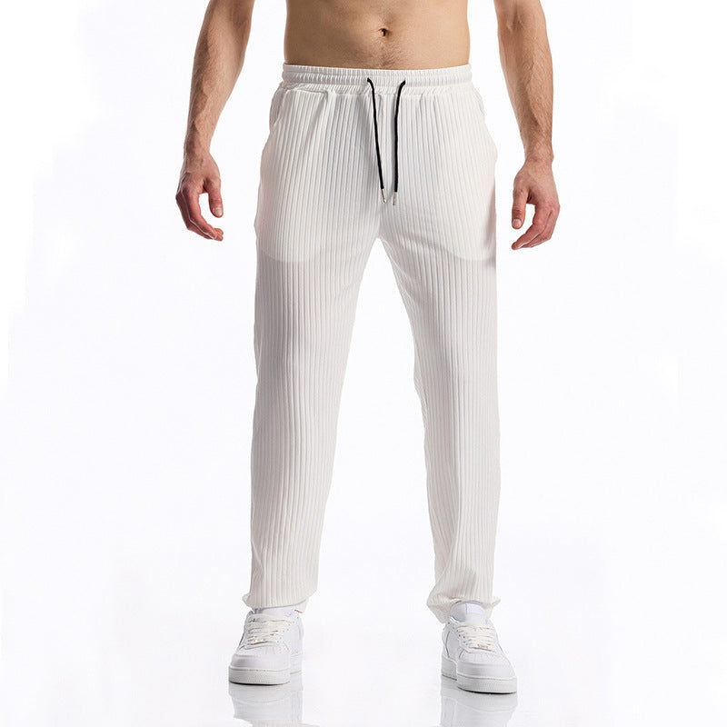 Herren bequeme Activewear-Hose mit elastischem Bund und gestreiftem Design Drune
