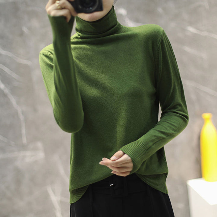 Damen Hochwertiger Rollkragenpullover Drune