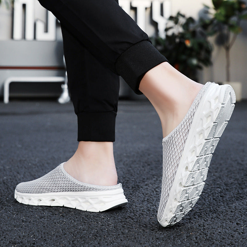 Unisex nan atmungsaktiver Mesh-Muleschuh mit flexibler Wabenlaufsohle und ergonomischem Fußbett Drune