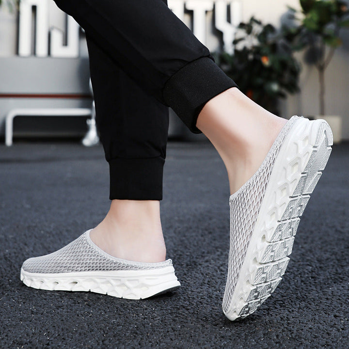 Unisex nan atmungsaktiver Mesh-Muleschuh mit flexibler Wabenlaufsohle und ergonomischem Fußbett Drune