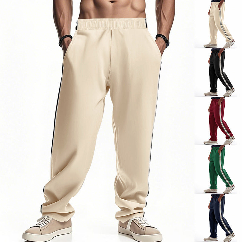 Herren Sportliche Freizeithose mit seitlichen Kontraststreifen Drune
