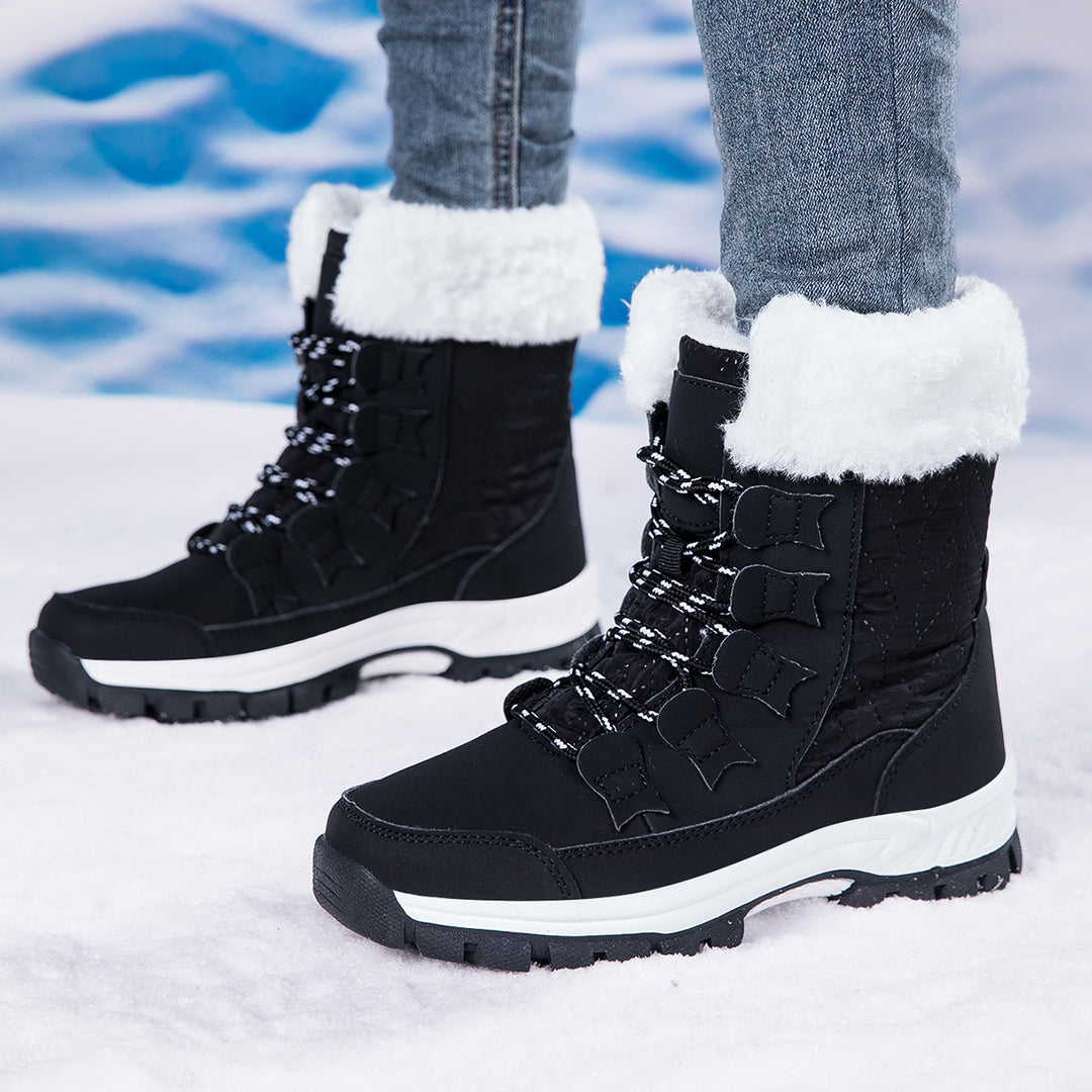 Damen Isolierte Winterstiefel mit rutschfester Sohle und weichem Innenfutter Drune